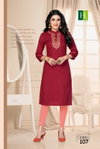 Crayons H Dot By Hirwa Straight With Embroidery Kurtis Wholesale Clothing Suppliers In India